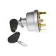 Contact pornire cu chei, cu revenire, 1 pozitie, 6pini, pentru TAF Perkins, Case, Massey Ferguson BK64021