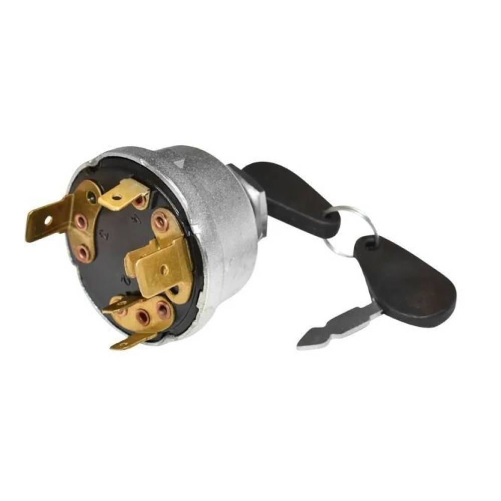 Contact pornire cu chei, cu revenire, 1 pozitie, 6pini, pentru TAF Perkins, Case, Massey Ferguson BK64021