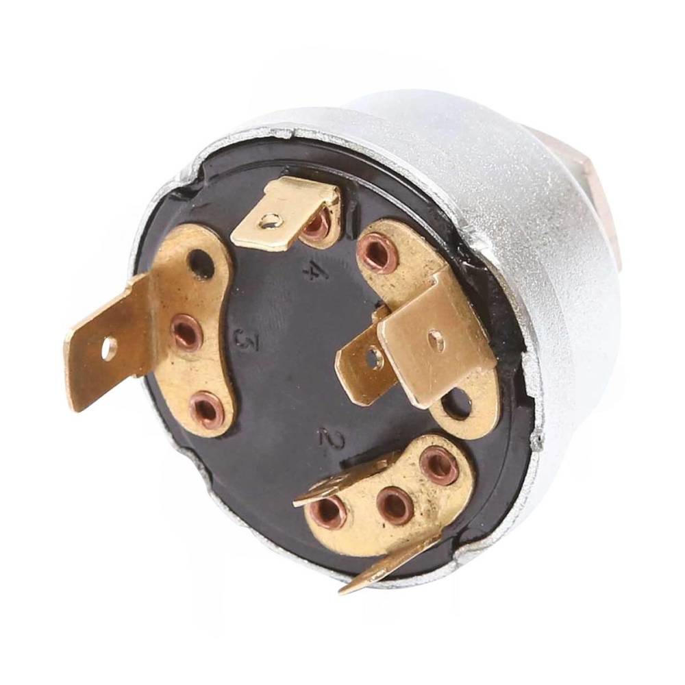 Contact pornire cu chei, cu revenire, 1 pozitie, 6pini, pentru TAF Perkins, Case, Massey Ferguson BK64021
