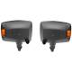 Far cu lampa semnalizare, bec H3 + H7, set, dreapta si stanga, HR-A-035 Huaren