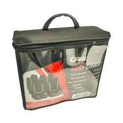 Set huse auto universale, negru cu gri, HSA003