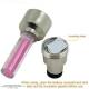 Ornament capacele valva cu LED rosu, auto, moto, velo, set 2 bucati, QMZ-03-red