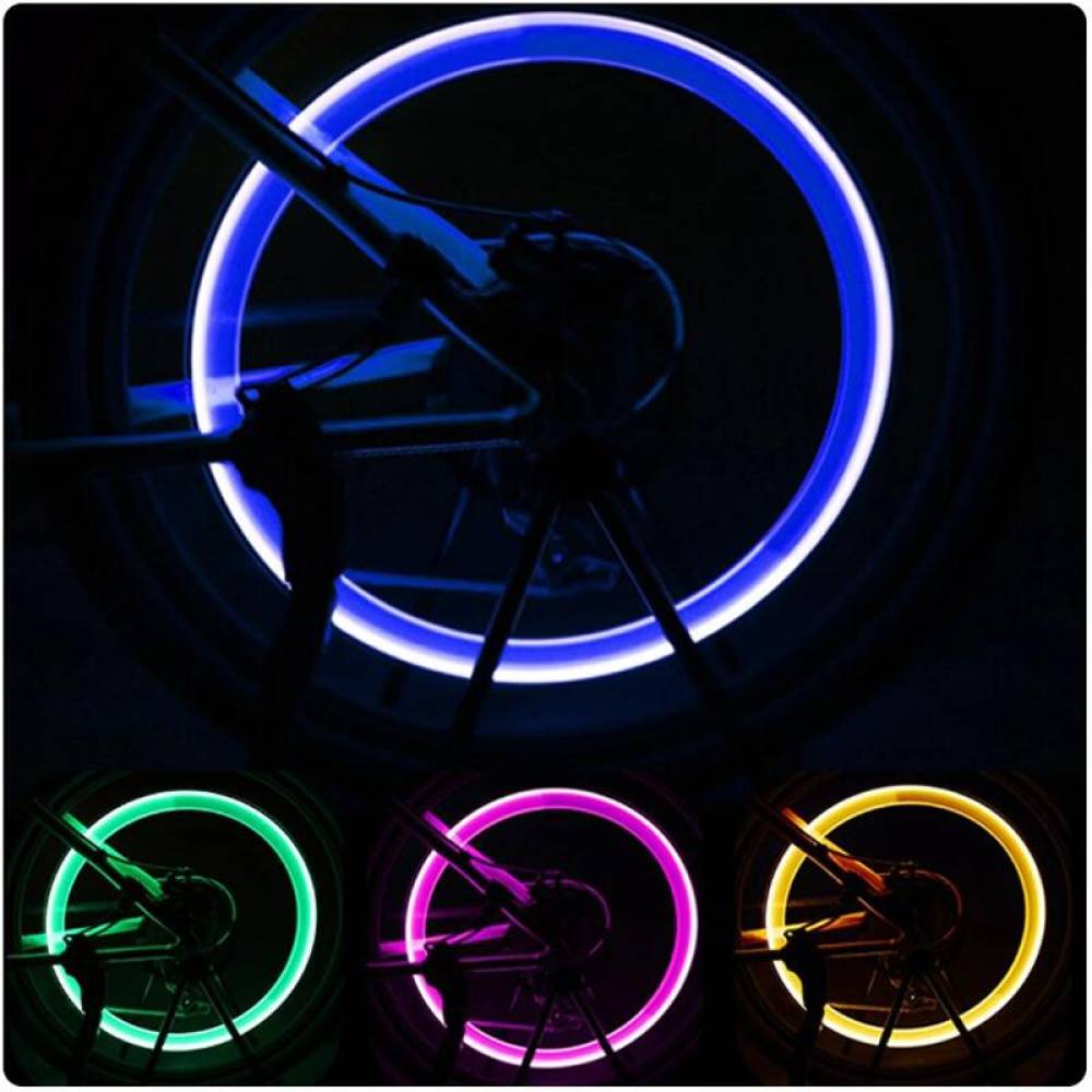 Ornament capacele valva cu LED rosu, auto, moto, velo, set 2 bucati, QMZ-03-red