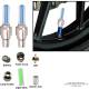 Ornament capacele valva cu LED rosu, auto, moto, velo, set 2 bucati, QMZ-03-red