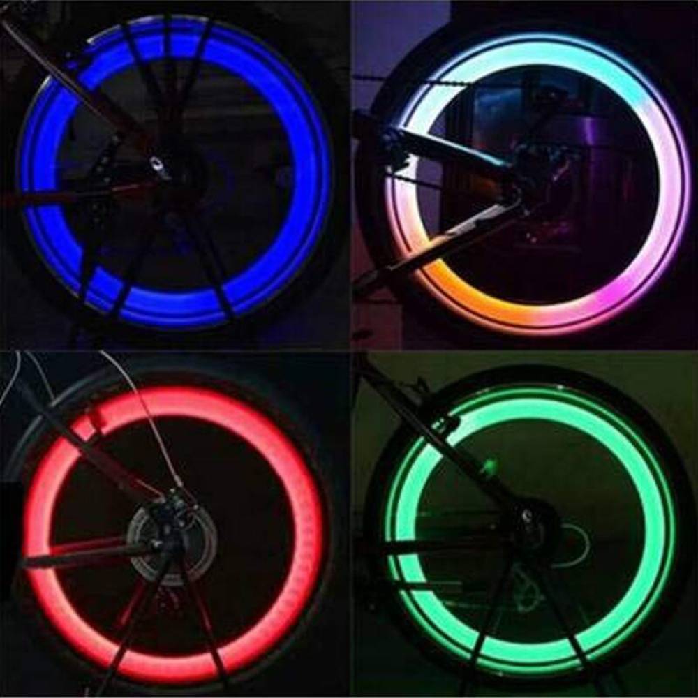Ornament capacele valva cu LED rosu, auto, moto, velo, set 2 bucati, QMZ-03-red