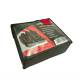 Set 3 huse auto universale, rosu cu negru, HSA002