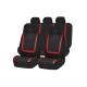 Set 3 huse auto universale, rosu cu negru, HSA002
