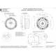 Girofar 12/24V, h99, LED, 19W, prindere cu 3 suruburi, cablu 3 metri, galben, W126 866.4D WAS