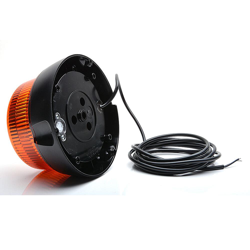 Girofar 12/24V, h99, LED, 19W, prindere cu 3 suruburi, cablu 3 metri, galben, W126 866.4D WAS
