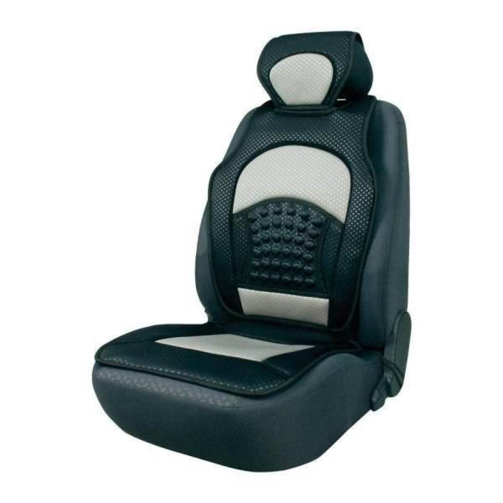 Perna scaun cu masaj, cu bule, peste tetiera, neagra, 9828 Automax