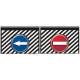 Set aparatori noroi camion axa simpla 2buc, 60x40cm, Interzis + Ocolire MF49