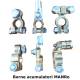Borne acumulator camion MANRo, cupru, minus 