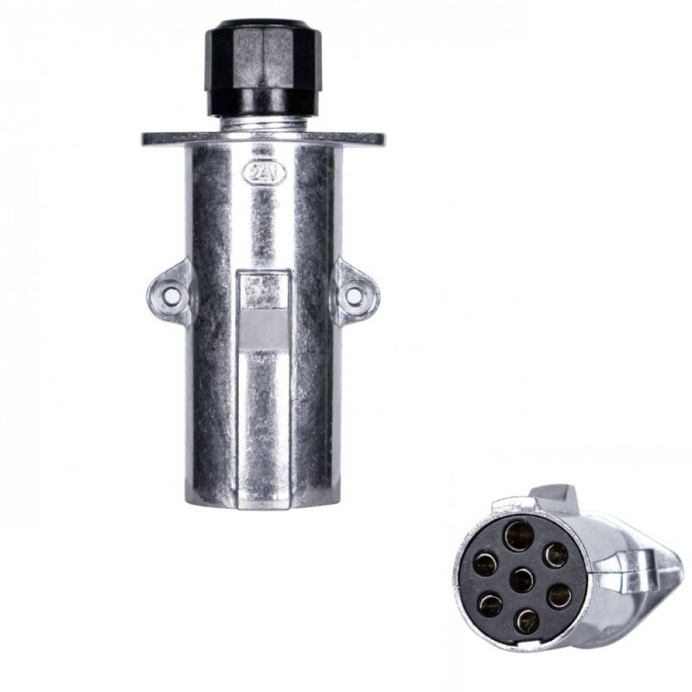 Fisa remorca 7 pini, 24V, metal, tip N WGN004/k Hico