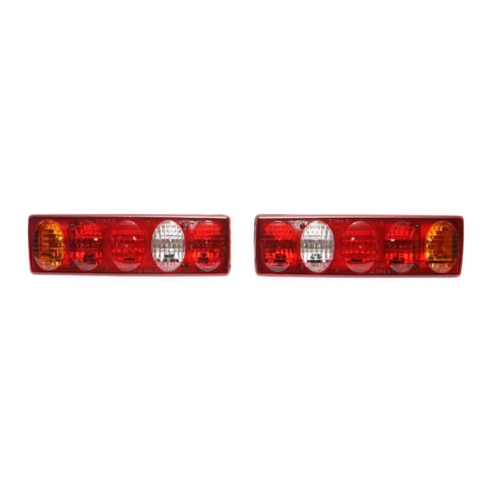 Lampa stop 412x129, set 2 bucati, Iveco Daily 3, 24V, 5 functii, cu 5 ovale, fara bec, Ucler 0131L, 98652, RN26