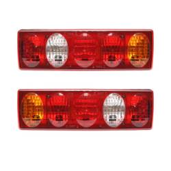 Lampa stop 412x129, set 2 bucati, Iveco Daily 3, 24V, 5 functii, cu 5 ovale, fara bec, Ucler 0131L, 98652, RN26