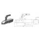 Cuplaj remorca 750kg patrat 60.5mm ZSK750I Steelpress SPP
