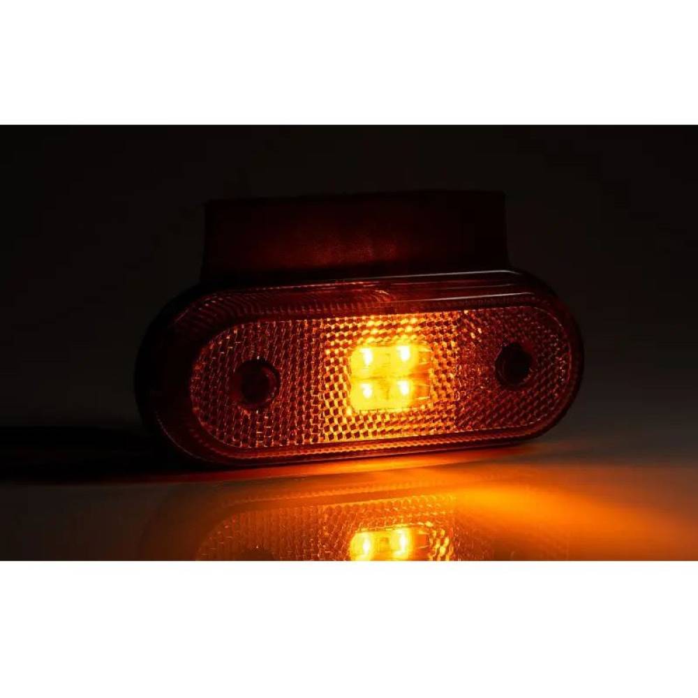 Lampa gabarit 118x46, LED, galbena, cu suport, 12-36V, FT-020-Z+K, Fristom 