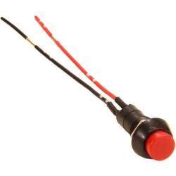 Buton cu revenire cu fire, Rosu,  1111ro