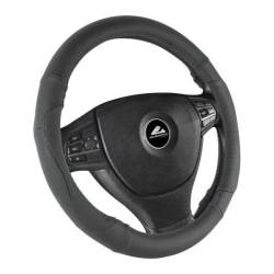 Husa volan 37 - 39cm imitatie piele neagra perforata 1051 Automax