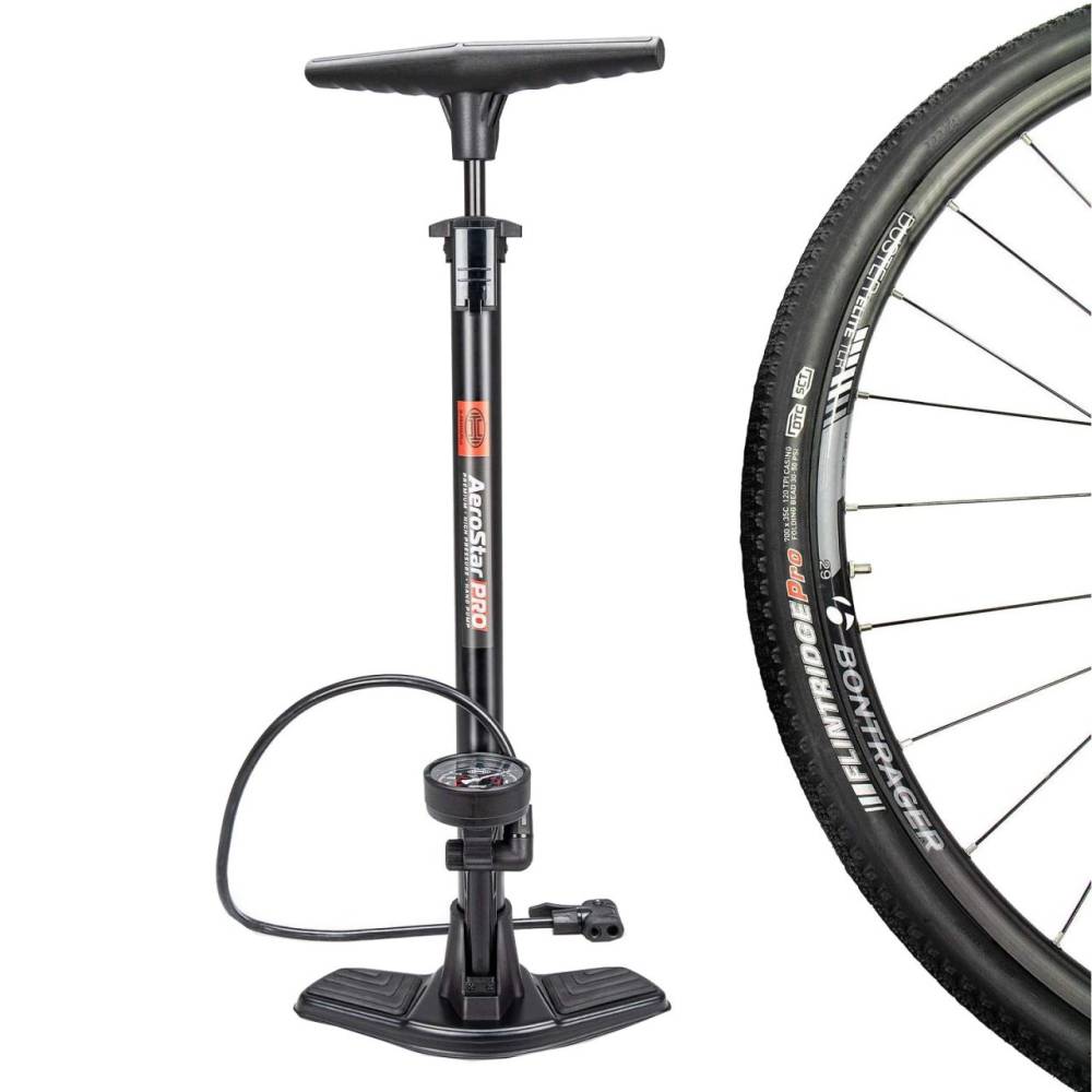 Pompa de aer manuala cu manometru AeroStar Pro 11bar 216.20 Heyner