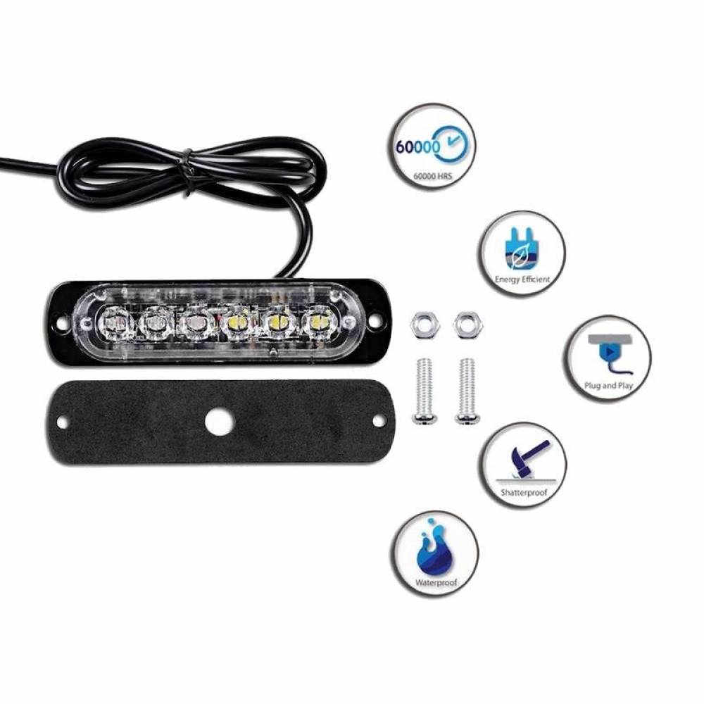 Proiector stroboscopic 6 LED-uri, 112cm, in grila, galben, VS-06T-B Proiector stroboscopic 6 LED-uri, 112cm, in grila, galben, VS-06T-B
