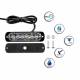 Proiector stroboscopic 6 LED-uri, 112cm, in grila, galben, VS-06T-B Proiector stroboscopic 6 LED-uri, 112cm, in grila, galben, VS-06T-B