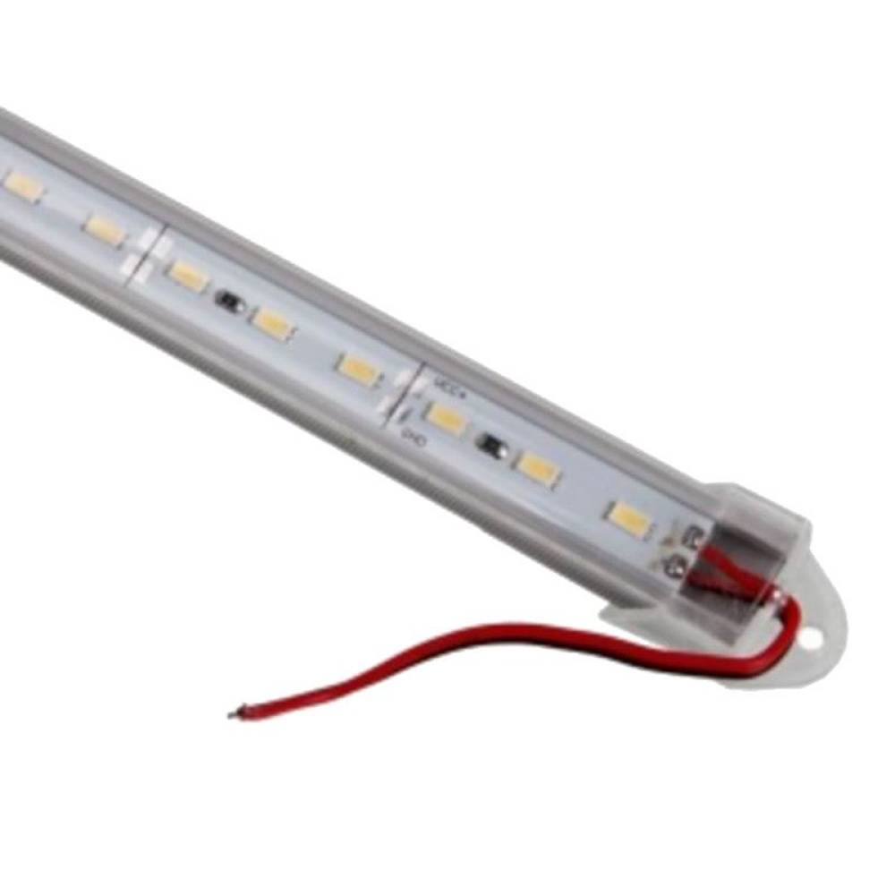 Lampa bara LED, banda rigida cu suport aluminiu, silliconata, 24V, 72 SMD-uri, 100cm, ALSZ10