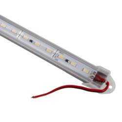 Lampa bara LED, banda rigida cu suport aluminiu, silliconata, 24V, 72 SMD-uri, 100cm, ALSZ10