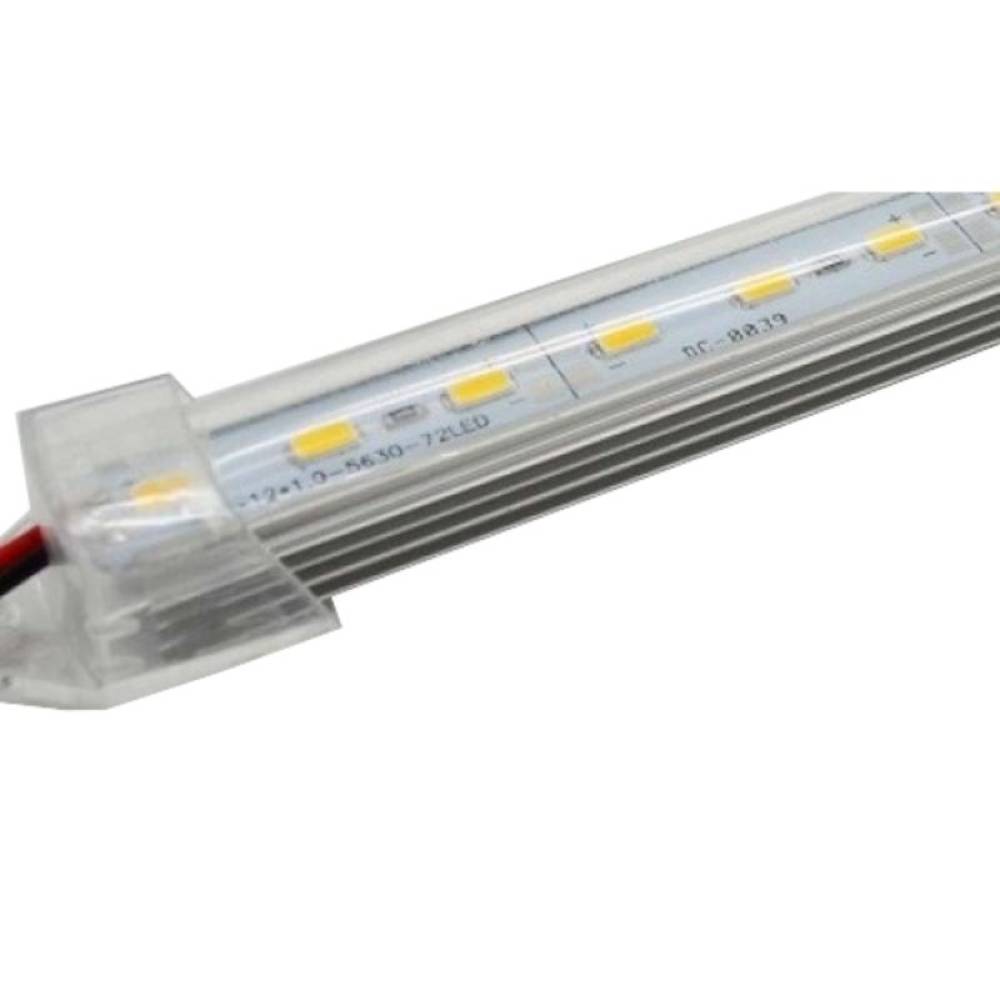Lampa bara LED, banda rigida cu suport aluminiu, silliconata, 24V, 72 SMD-uri, 100cm, ALSZ10