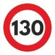 Autocolant reflectorizant limita viteza, fi15cm, 130km/h, 5201-130 Automax