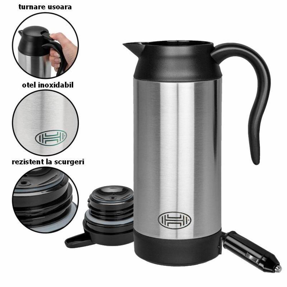 Fierbator apa 750ml, 12V, 120W, cu husa depozitare, ThermoVar PRO, 543.13 Heyner Fierbator apa 750ml, 12V, 120W, cu husa depozitare, ThermoVar PRO, 543.13 Heyner