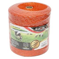 Rola fir portocaliu, pentru gard electric, fi2.5, 3x0.15mm, 1000m BK87651, SBY67