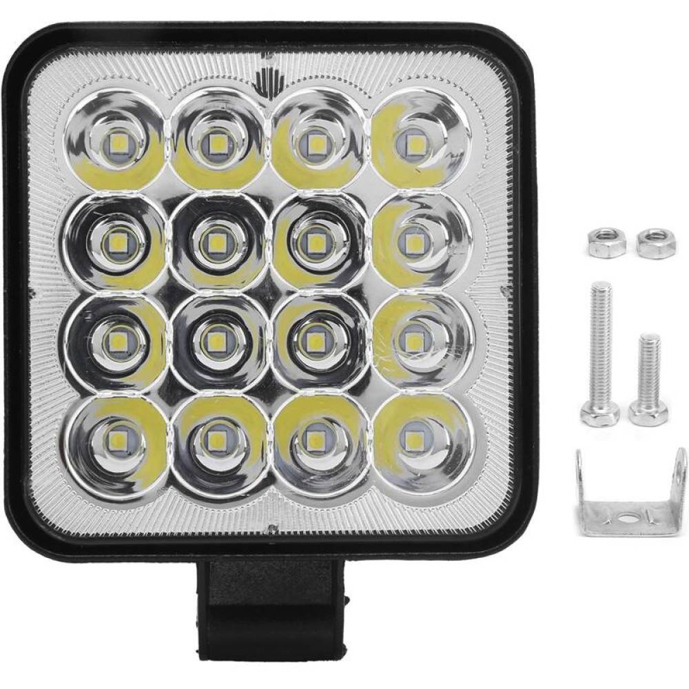 Proiector lucru 83x83mm, LED, 12/24V, 48W, 3840lm, GD31616NM