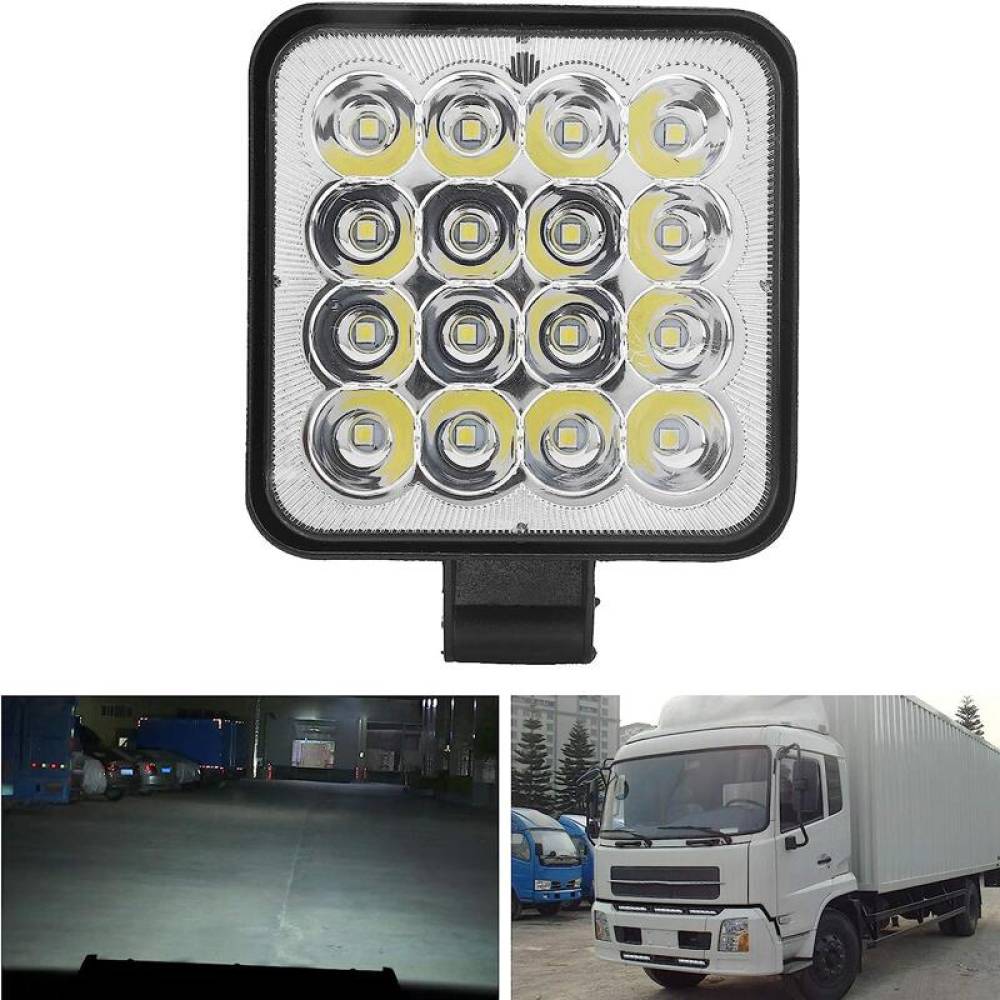 Proiector lucru 83x83mm, LED, 12/24V, 48W, 3840lm, GD31616NM