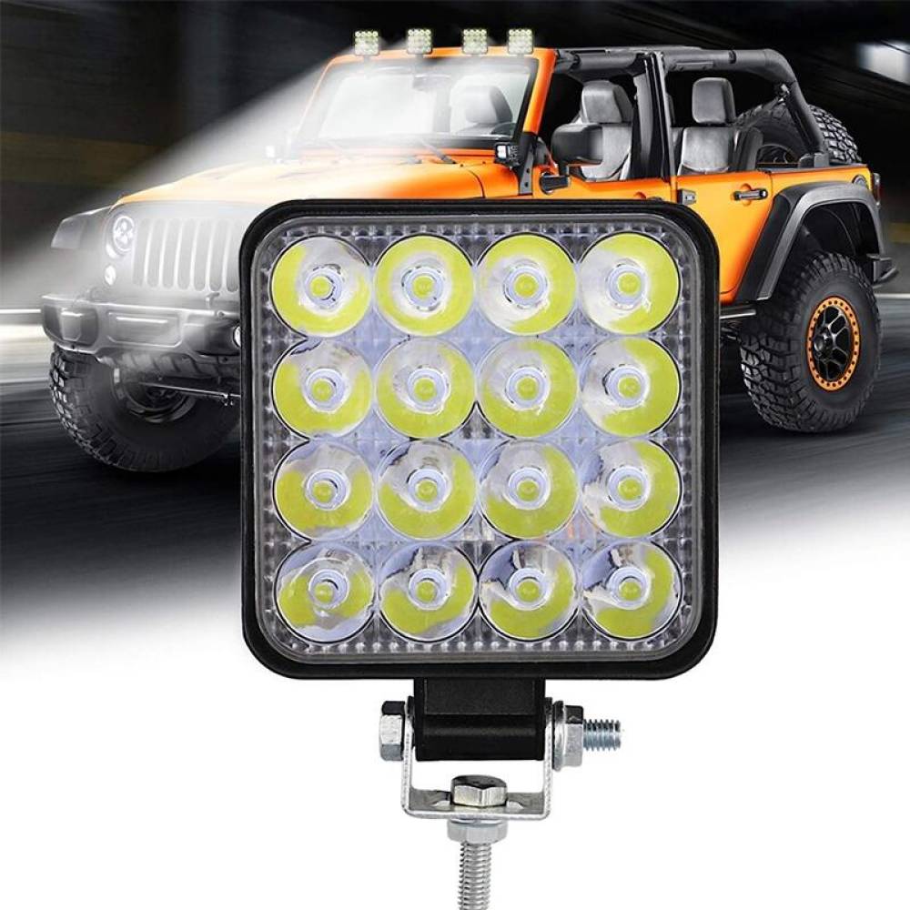 Proiector lucru 83x83mm, LED, 12/24V, 48W, 3840lm, GD31616NM