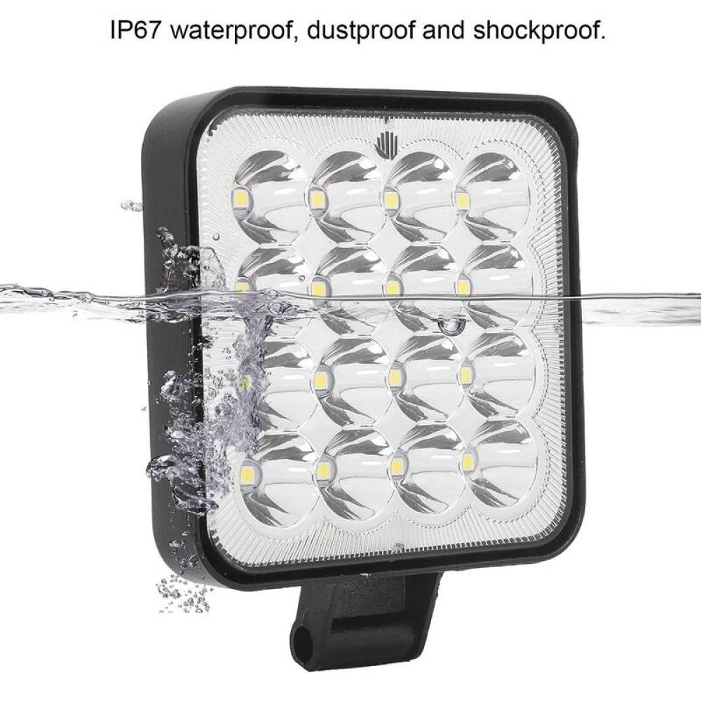 Proiector lucru 83x83mm, LED, 12/24V, 48W, 3840lm, GD31616NM