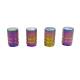 Ornament capacele valva rotunde, aluminiu, multicolor, Rainbow, set 4 bucati, FS-1311