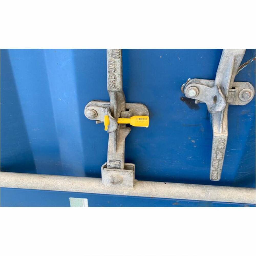 Set 10 bucati sigilii pentru container, fi8mm, lungime 70mm, galbene, LCN038 Set 10 bucati sigilii pentru container, fi8mm, lungime 70mm, galbene, LCN038