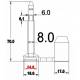 Set 10 bucati sigilii pentru container, fi8mm, lungime 70mm, galbene, LCN038 Set 10 bucati sigilii pentru container, fi8mm, lungime 70mm, galbene, LCN038