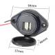 Priza cu 2 USB, cu LED albastru, 12-24V, USB tip A 2x2.4A, cu siguranta, montare aparenta, MCA035B