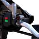 Intrerupator ON/OFF, iluminare LED rosu, aluminiu, scuter, atv, prindere pe ghidon, MCC004