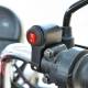 Intrerupator ON/OFF, iluminare LED rosu, aluminiu, scuter, atv, prindere pe ghidon, MCC004
