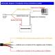 Intrerupator ON/OFF, iluminare LED rosu, aluminiu, scuter, atv, prindere pe ghidon, MCC004
