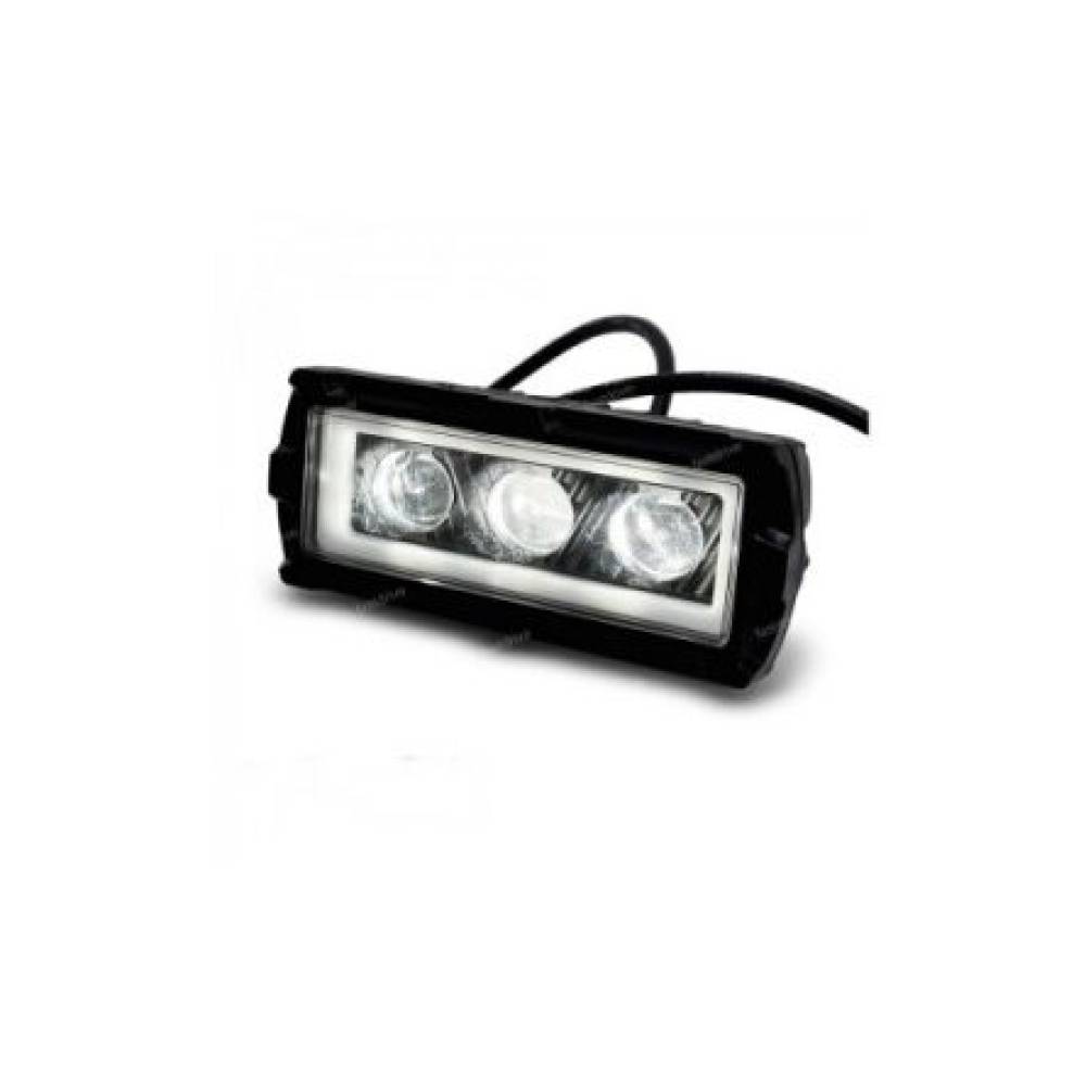 Proiect 125x50 faza lunga, ceata alb/galben  poz alba, angel Eyes 17Led, 9-36V, 60W, 1000lm, spot dunga, 3fct, ,\Art ZC-3WYB