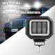 Proiector faza lunga, 94x90, LED, 3 functii, stroboscopic, pozitie alba, cu DRL Angel Eyes, 12-24V, 30W, 1500lm, spot dunga, ZC-4SQ