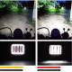 Proiector faza lunga, 94x90, LED, 3 functii, stroboscopic, pozitie alba, cu DRL Angel Eyes, 12-24V, 30W, 1500lm, spot dunga, ZC-4SQ