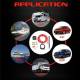 Kit Izolator baterie auto dubla Camper Van, releu inteligent dual cu ecran LED, mod automat si manual, 12V, 140A, TP71