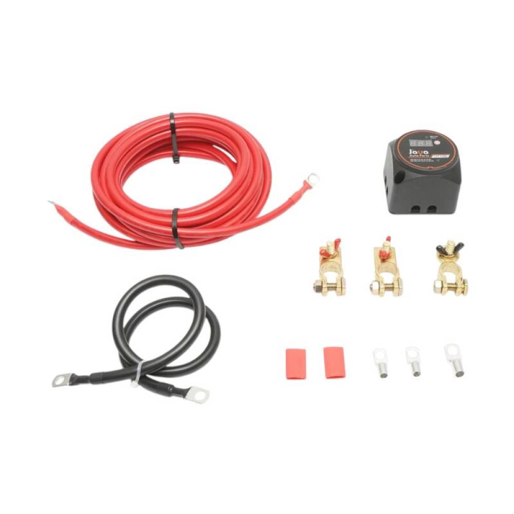 Kit Izolator baterie auto dubla Camper Van, releu inteligent dual cu ecran LED, mod automat si manual, 12V, 140A, TP71