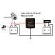 Kit Izolator baterie auto dubla Camper Van, releu inteligent dual cu ecran LED, mod automat si manual, 12V, 140A, TP71