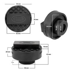 Tampon cauciuc pentru cric universal, cu umar oval, pentru cric MultiLift, HEYNER 347.75